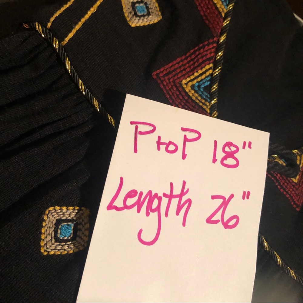 Neiman Marcus boho tie front cardigan - Picture 11 of 12
